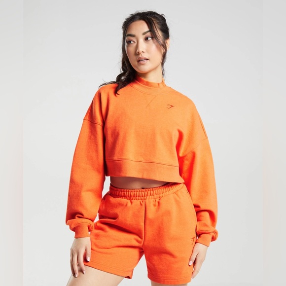 Gymshark Sweaters - Rest Day Sweats Cropped Pullover